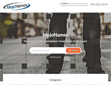 Tablet Screenshot of mojonames.com